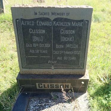 CLISSON Alfred Edward -1951 &amp; Kathleen Marie WELCH -1952