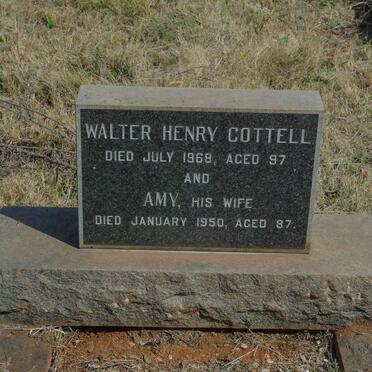 COTTELL Walter Henry -1968 &amp; Amy -1950