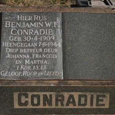 CONRADIE Benjamin W.F. 1909-1944