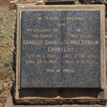 CORNELIUS Charles David 1887-1937 :: CORNELIUS George Gordon 1893-1937