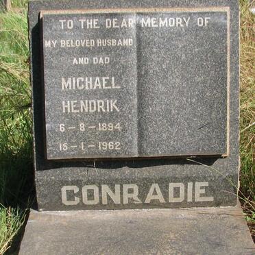 CONRADIE Michael Hendrik 1894-1962