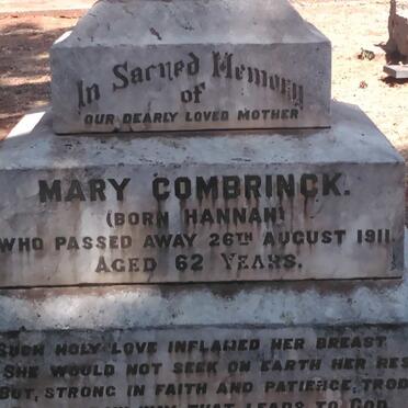 COMBRINCK Mary nee HANNAN -1911