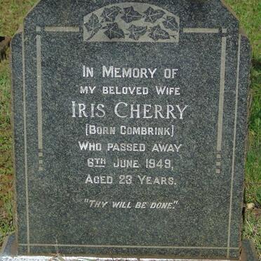 CHERRY Iris nee COMBRINK -1949