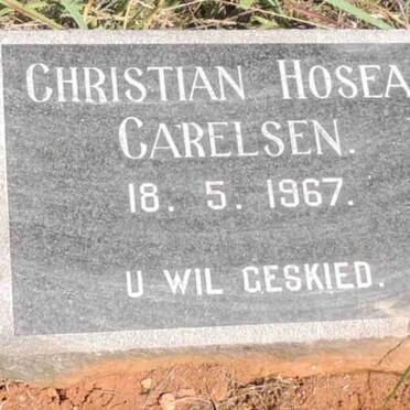 CARELSEN Christian Hosea -1967