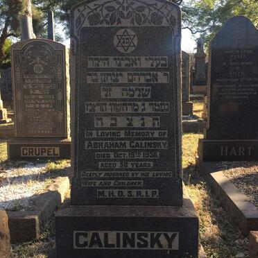 CALINSKY Abraham -1936
