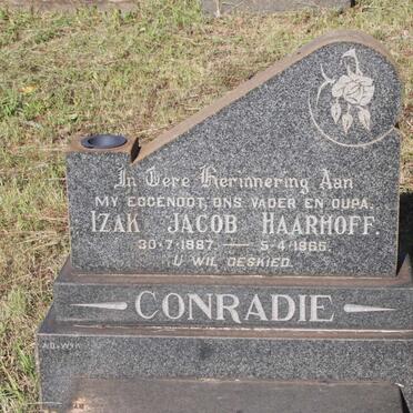 CONRADIE Izak Jacob Haarhoff 1887-1965