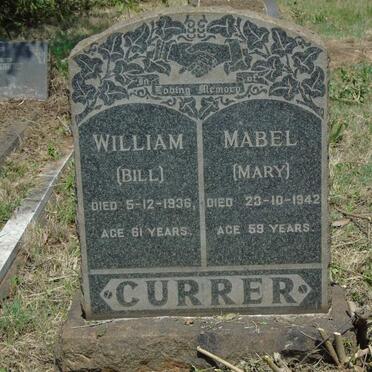 CURRER William -1936 & Mabel -1942