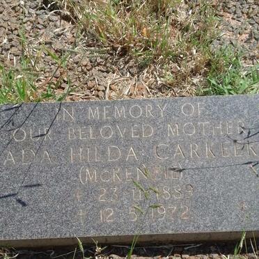 CARKEEK Ada Hilda nee McKENZIE 1889-1972