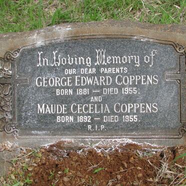 COPPENS George Edward 1881-1955 &amp; Maude Cecelia 1892-1955