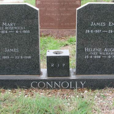CONNOLLY James 1869-1946 &amp; Mary ROSWICK 1874-1950 :: CONNOLLY James Emil 1907-1990 &amp; Helene Augusta WILHARM 1898-1986