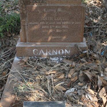 CARNON Edith Louise 1900-1951 :: BURNLEY William &amp; Irene