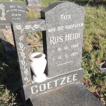COETZEE Heidi 1962-1971