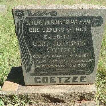 COETZEE Gert Johannes 1944-1944