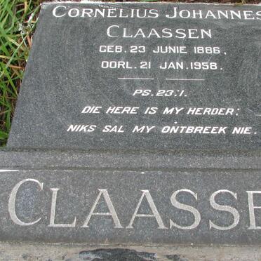 CLAASSEN Cornelius Johannes 1886-1958