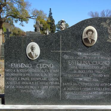 CUGNO Eugenio 1892-1967 &amp; Esterina 1894-1951