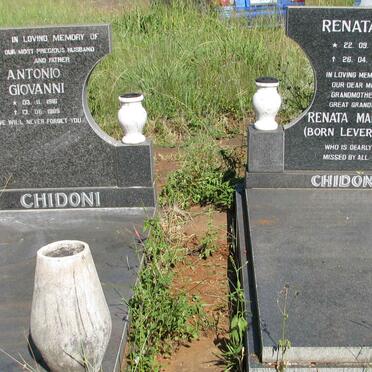 CHIDONI Antonio Giovanni 1916-1989 &amp; Renata Marcella LEVERONE 1926-2001