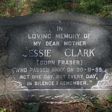 CLARK Jessie nee FRASER -1959