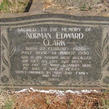 CLARK Norman Edward 1926-1950