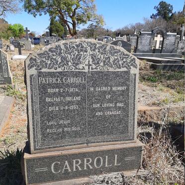 CARROLL Patrick 1874-1953