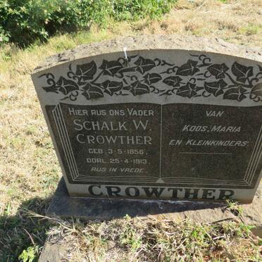 CROWTHER Schalk W. 1856-1913