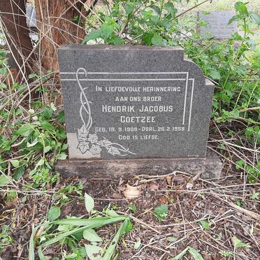 COETZEE Hendrik Jacobus 1909-1958