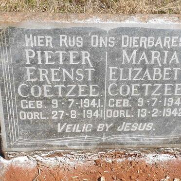 COETZEE Pieter Ernest 1941-1941 :: COETZEE Maria Elizabeth 1941-1942
