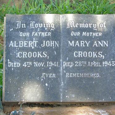 CROOKS Albert John -1941 & Mary Ann -1943