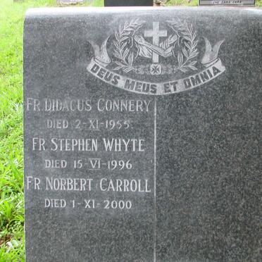 CONNERY Didacus -1955 :: WHYTE Stephen -1996 :: CARROLL Norbert -2000