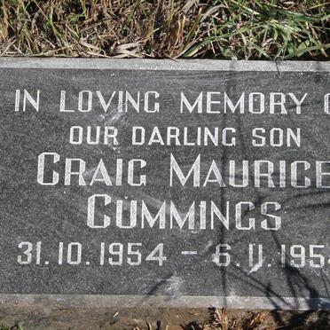 CUMMINGS Craig Maurice 1954-1954