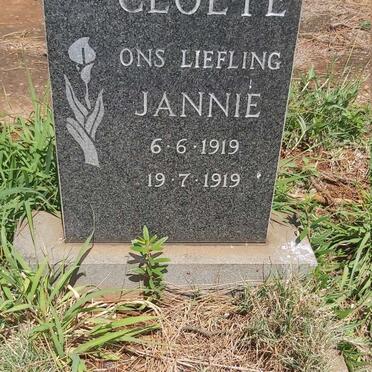 CLOETE Jannie 1919-1919