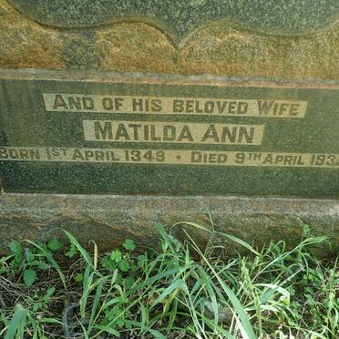 CREUX Ernest 1845-1929 &amp; Matilda Ann 1849-1932