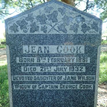 COOK Jean 1881-1932