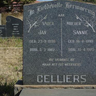 CELLIERS Jan 1896-1962 &amp; Sannie 1898-1975