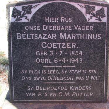 COETZER Beltsazar Marthinus 1854-1943