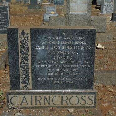 CAIRNCROSS Daniel Josephus Lourens -1937