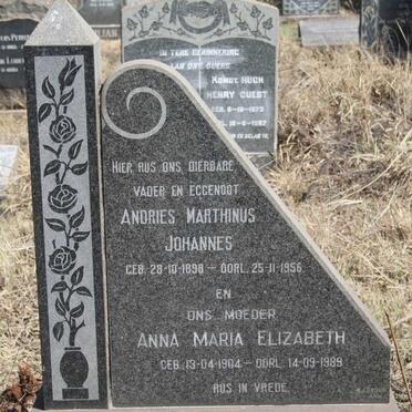 DELPORT Andries Marthinus Johannes 1898-1956 & Anna Maria Elizabeth 1904-1989