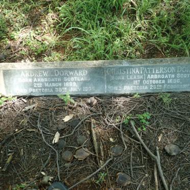 DORWARD Andrew 1889-1935 &amp; Christina Patterson LEASK 1886-1953