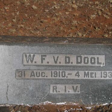 DOOL W.F., v.d. 1910-1938