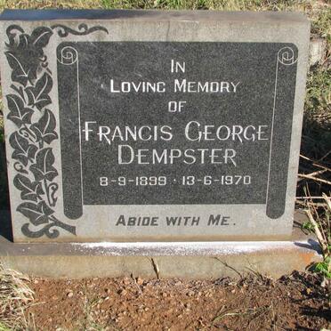 DEMPSTER Francis George 1899-1970