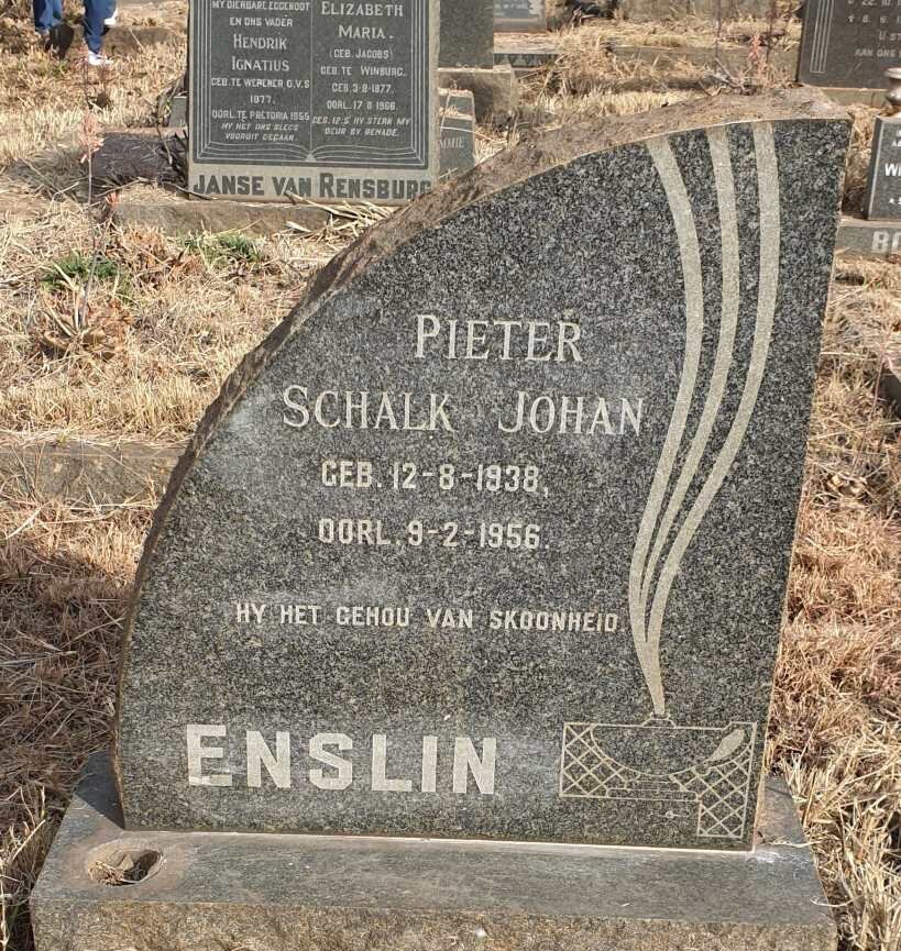 ENSLIN Pieter Schalk Johan 1938-1956