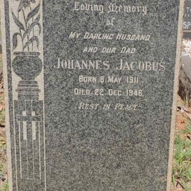 ERASMUS Johannes Jacobus 1911-1946