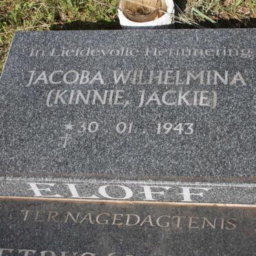 ELOFF Jacoba Wilhelmina 1943- :: ELOFF Petrus 1940-1941 :: ELOFF Lettie 1949-1959