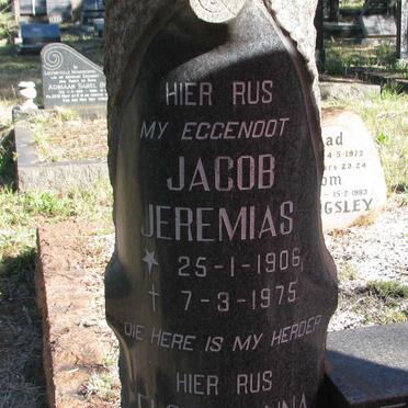 ERASMUS Jacob Jeremias 1906-1975 &amp; Elsje Anna 1911-1995