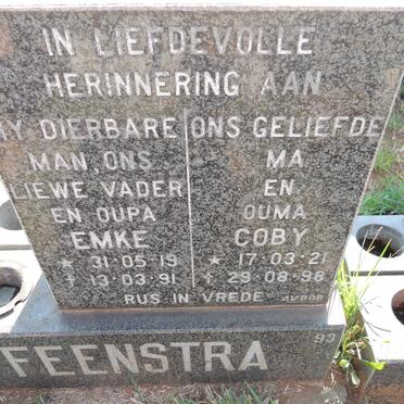 FEENSTRA Emke 1919-1991 & Coby 1921-1998