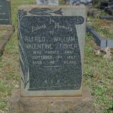 FISHER Alfred William Valentine -1947