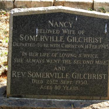 GILCHRIST Somerville -1950 &amp; Nancy -1943