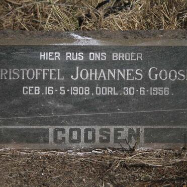 GOOSEN Christoffel Johannes 1908-1956