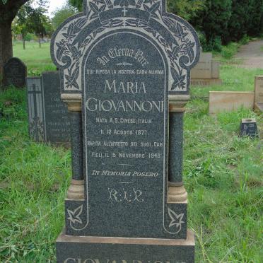 GIOVANNONI Maria 1877-1948