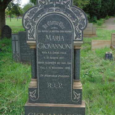 GIOVANNONI Maria 1877-1948