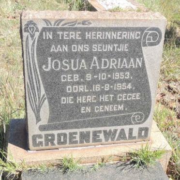 GROENEWALD Josua Adriaan 1953-1954